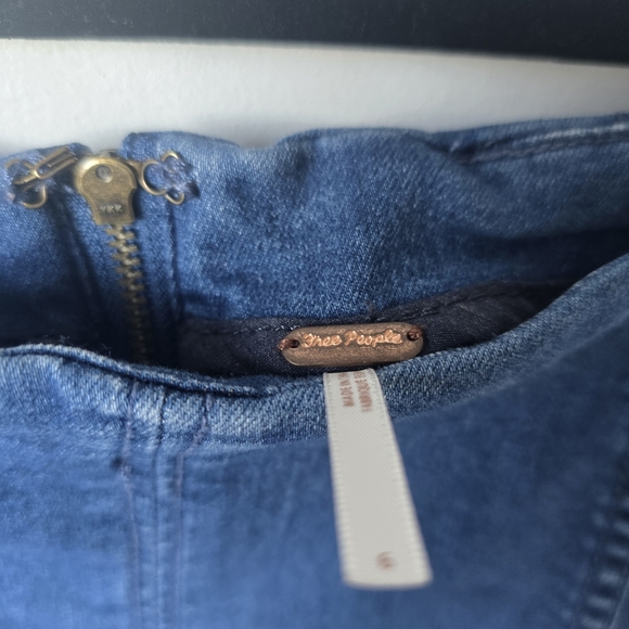 Free People Denim Skirt 6 - Picture 3 of 7